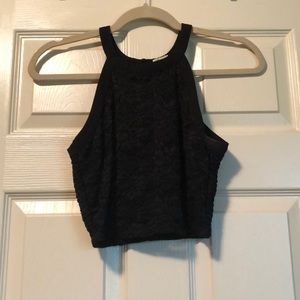 Hollister lace crop top and shorts set